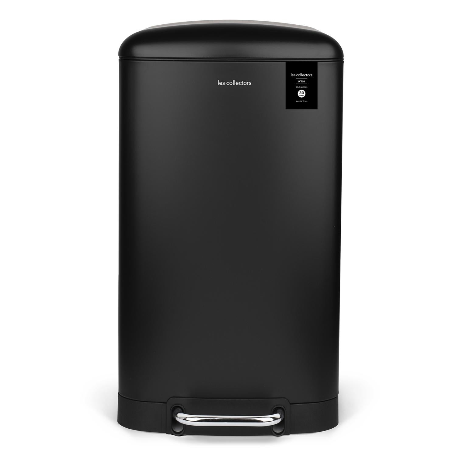 Pattumiera Bagno A Pedale 7L Nera - Antiodore, Chiusura Silenziosa, 31x19x28cm - Foto 2