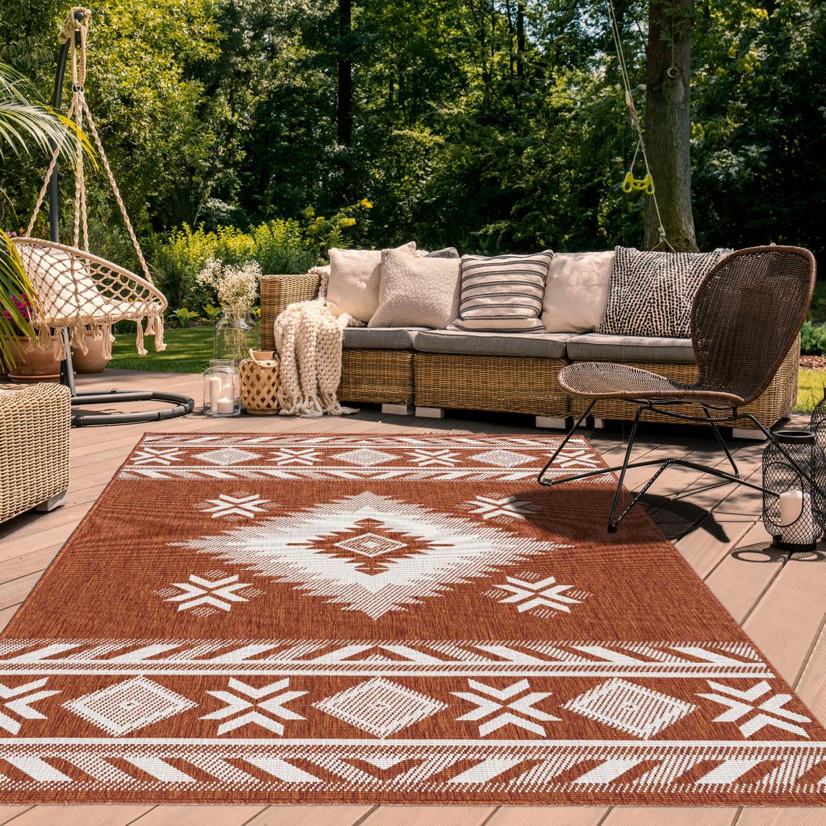 Tapis Exterieur 160x230 Cm Rectangulaire Snowa Reversible Orange Terrasse Jardin Adapté Au Chaufe Par Le Sol Leroy Merlin Tapis Exterieur 160x230 Cm, Brown Outdoor Carpet Menards