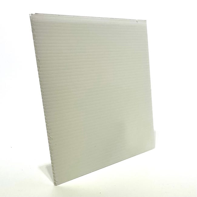 Plaque PVC expansé blanc - L: 100 cm - l: 50 cm - E: 6 mm - Blanc
