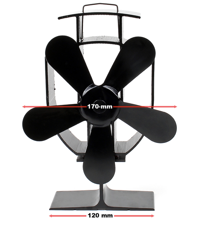 Ventola 5 Pale Per Stufa A Legna 50 300c Autoalimentata Leroy Merlin