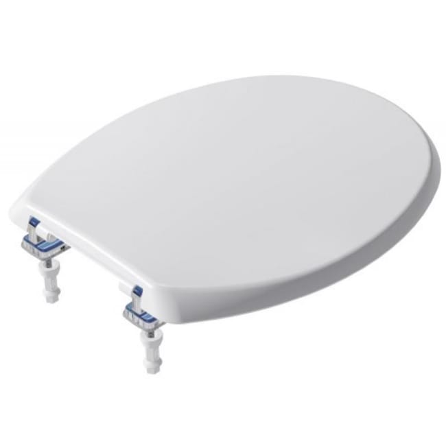 Abattant double blanc special Collectivites avec fixations par boulons a couple Sta Tite Leroy Merlin