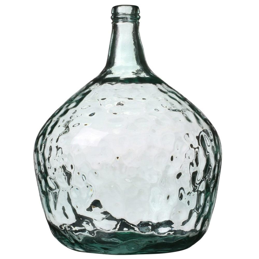 Vase dame Jeanne 16L verre recyclé D29 H42 Leroy Merlin