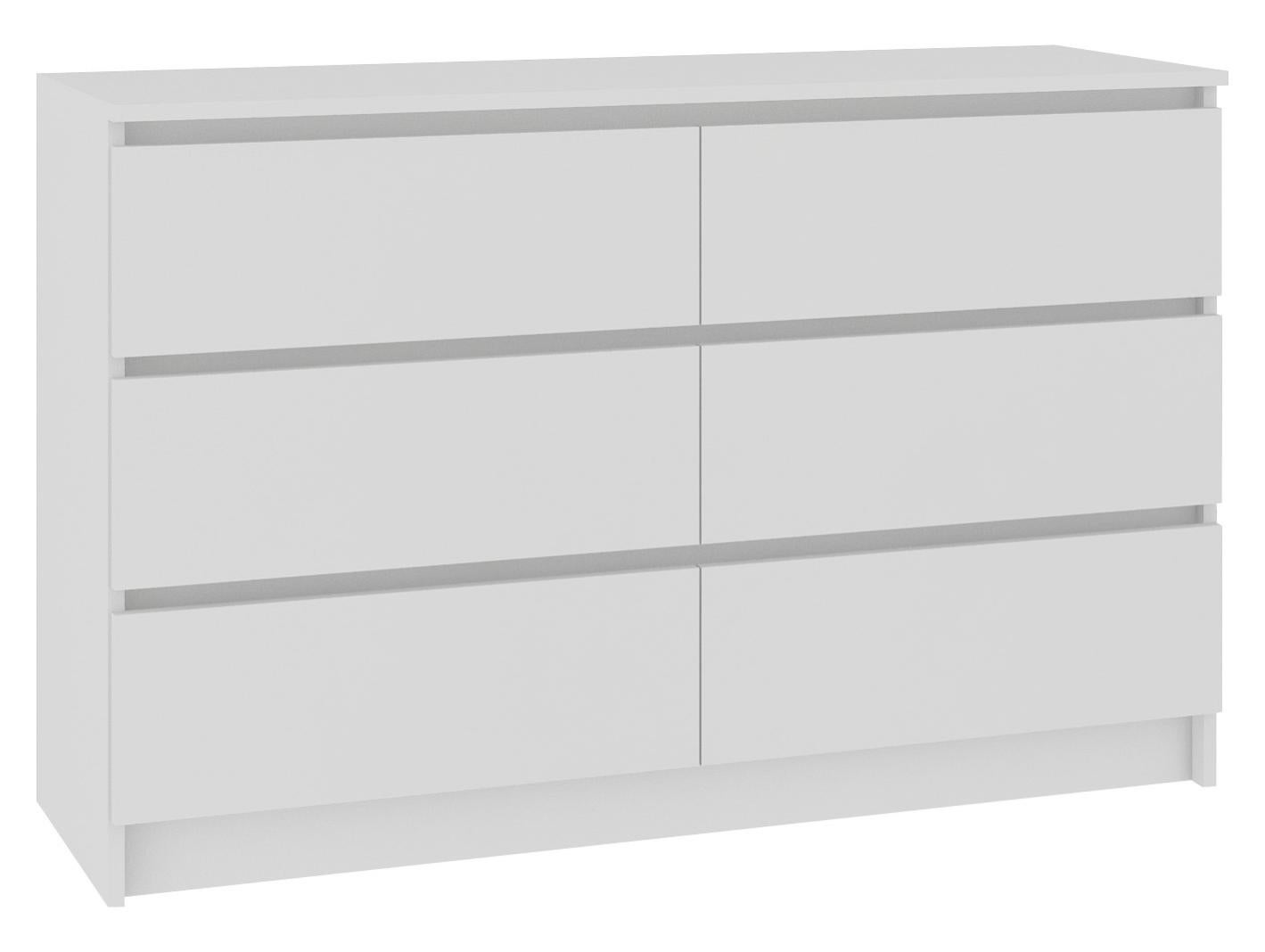 CUPID Commode large 6 tiroirs 120x77x40 cm Meuble de rangement