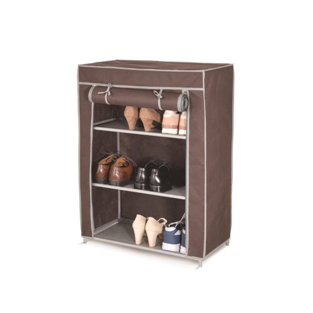 Scarpiera 2 Ante Ripiani Doppia Profondita In Melamina 60x24x83cm Colore Bianco 82968955