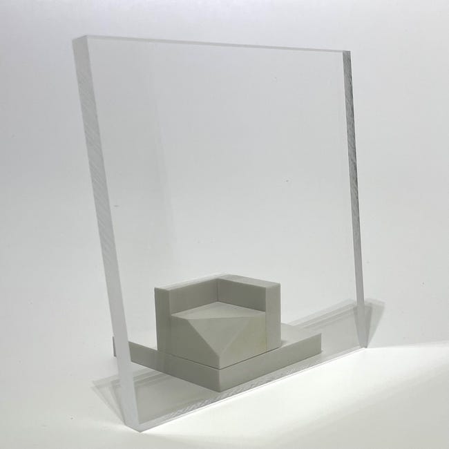 Plaque Plexiglas PMMA Transparent Ep. 10 mm L.200 x 100 cm
