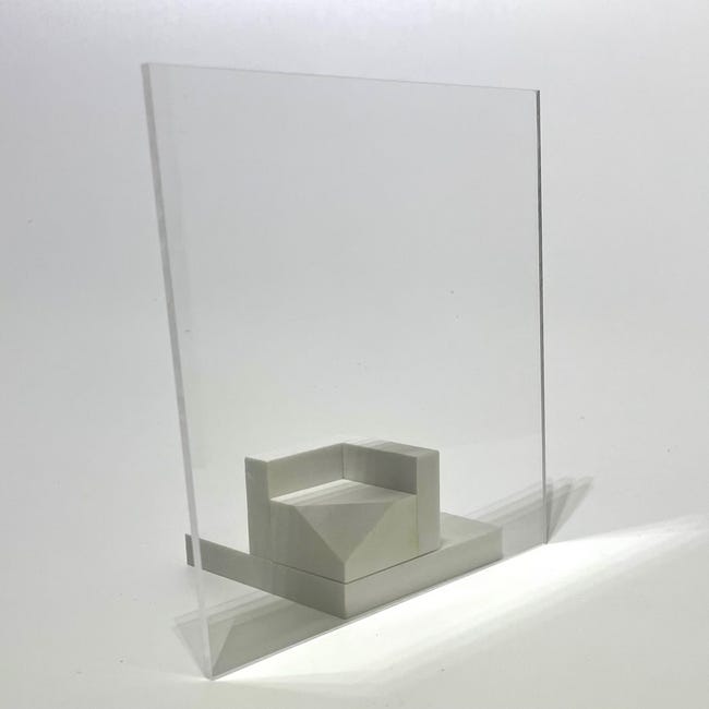 Lot de 10 plaques en verre acrylique de 3 mm - 21 x 30 cm - Plaque acrylique  transparente - Plaque en plexiglas transparent - Rectangulaire - Robuste -  Plexiglas - Découpe sur mesure - Pour