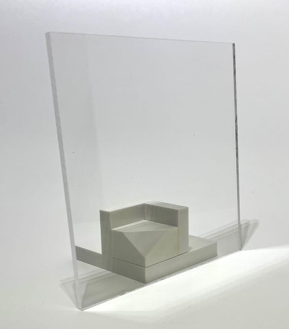 Pannello Plexiglass PMMA Colato Trasparente Sp. 4 mm L.100 x 50 cm