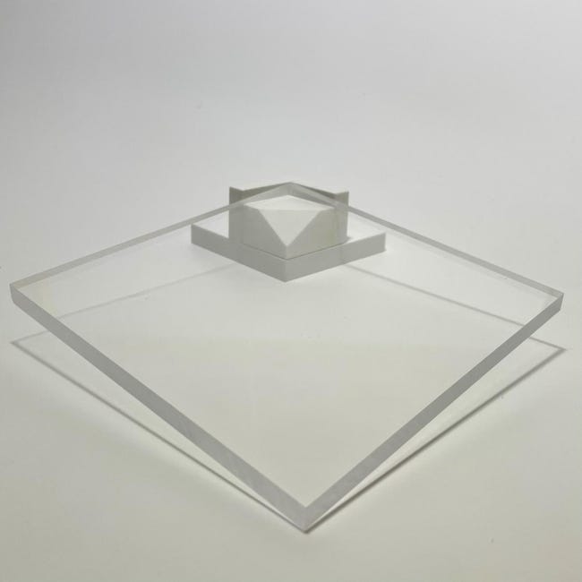 Plaque Plexiglas PMMA Transparent Ep. 8 mm L.100 x 100 cm | Leroy Merlin plexiglas 8 mm leroy merlin