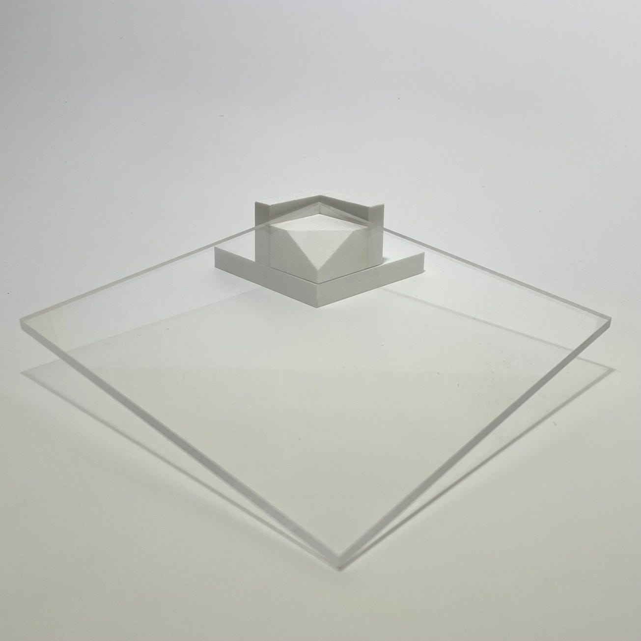 Plaque Plexiglas PMMA Transparent Ep. 4 mm L.29.7 x 21 cm A4