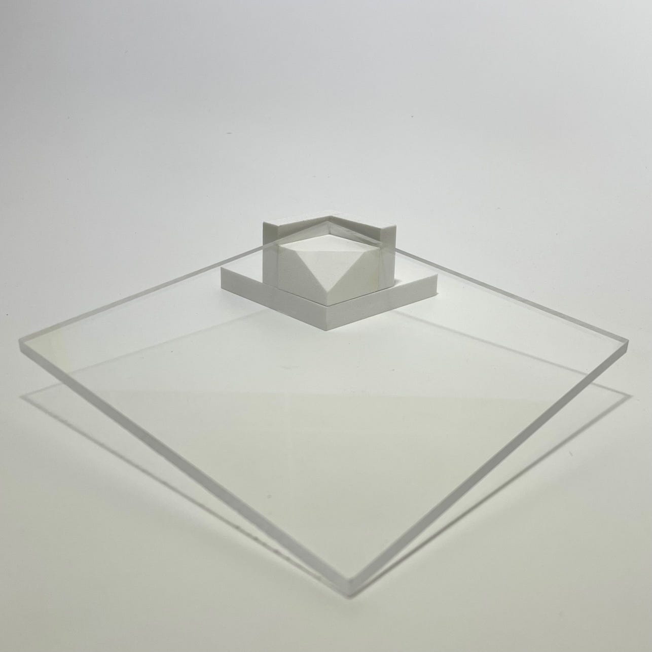 Pannello Plexiglass PMMA Colato Trasparente Sp. 5 mm L.100 x 50 cm