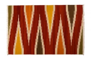 Tappeto KILIM ARANCIONE 100% cotone - Floorita SRL