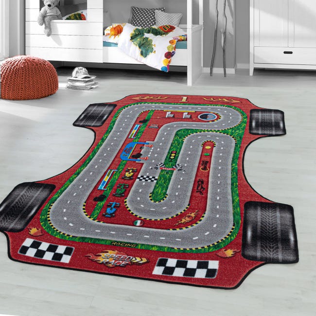 Tapis circuit voiture - Big city - 140 x 200 cm  Tapis circuit de voiture  sur Découvrez les tapis pour enfant sur Déco de Héros
