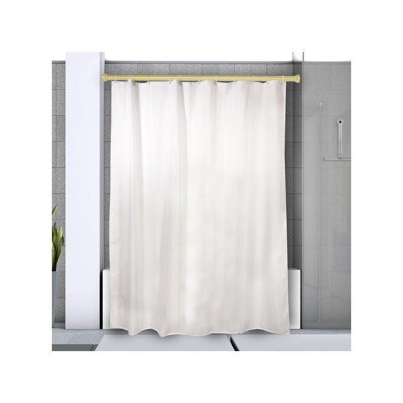 Spirella - Spirella Barre tringle pour rideau de douche ou baignoire  extensible sans perçage en Alu KRETA 125-220cm Doré - Rideaux douche - Rue  du Commerce