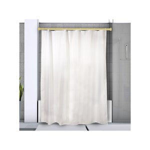 Barre tringle pour rideau de douche ou baignoire extensible sans perçage en  Alu SURPRISE 75-125cm Blanc Spirella