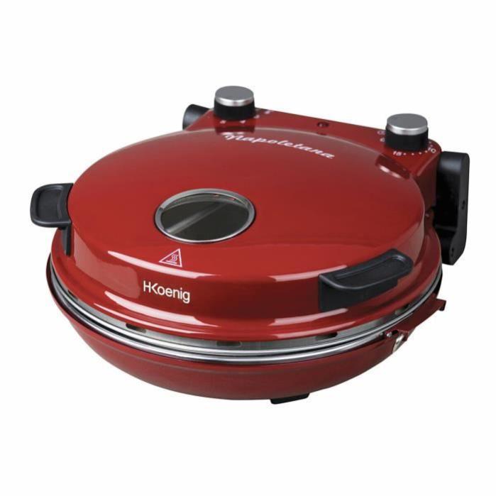 HKoeNIG NAPL350 - Forno per Pizza Napoletana - Fino a 350°C - 32cm - 1200W  - Timer - Piano cottura in pietra ceramica | Leroy Merlin