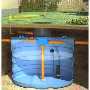 Récupérateur eau de pluie 6000 l RH 600 enterré avec pompe intégrée