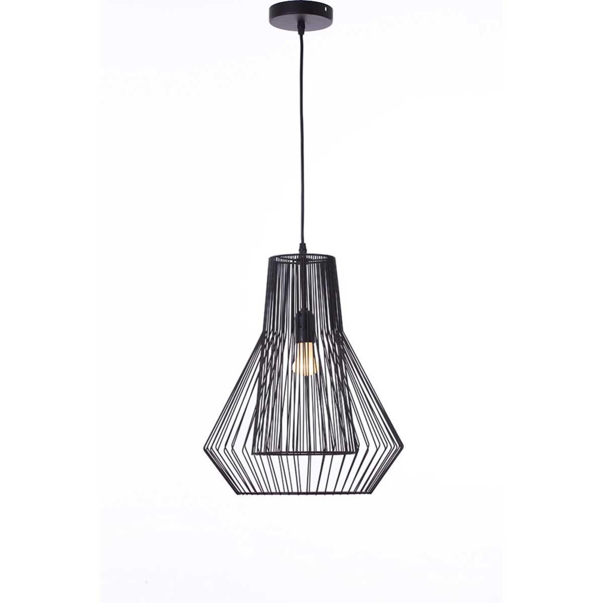 Lámpara colgante de interior H36CM MARIA BLACK Leroy Merlin