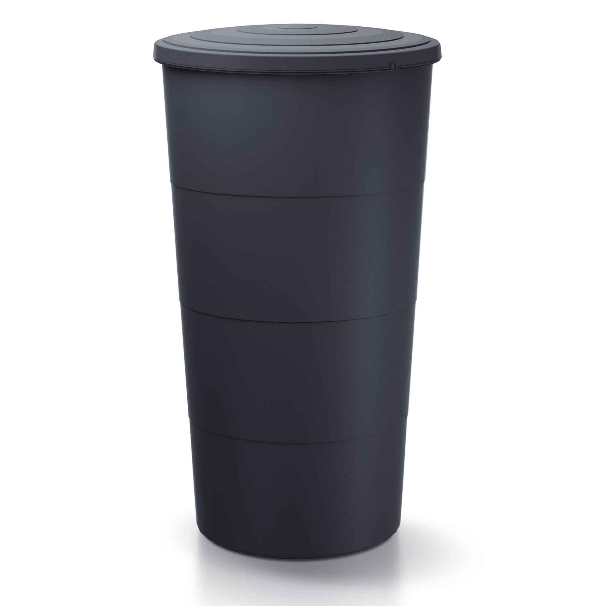 Pack de 2 Vaso da fiori in plastica in plastica gris 29,5 x 24,9 cm - Splofy | Leroy Merlin