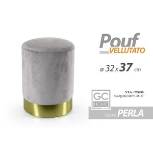 POUF LUCILLA GRIGIO - Ø35a - 40h