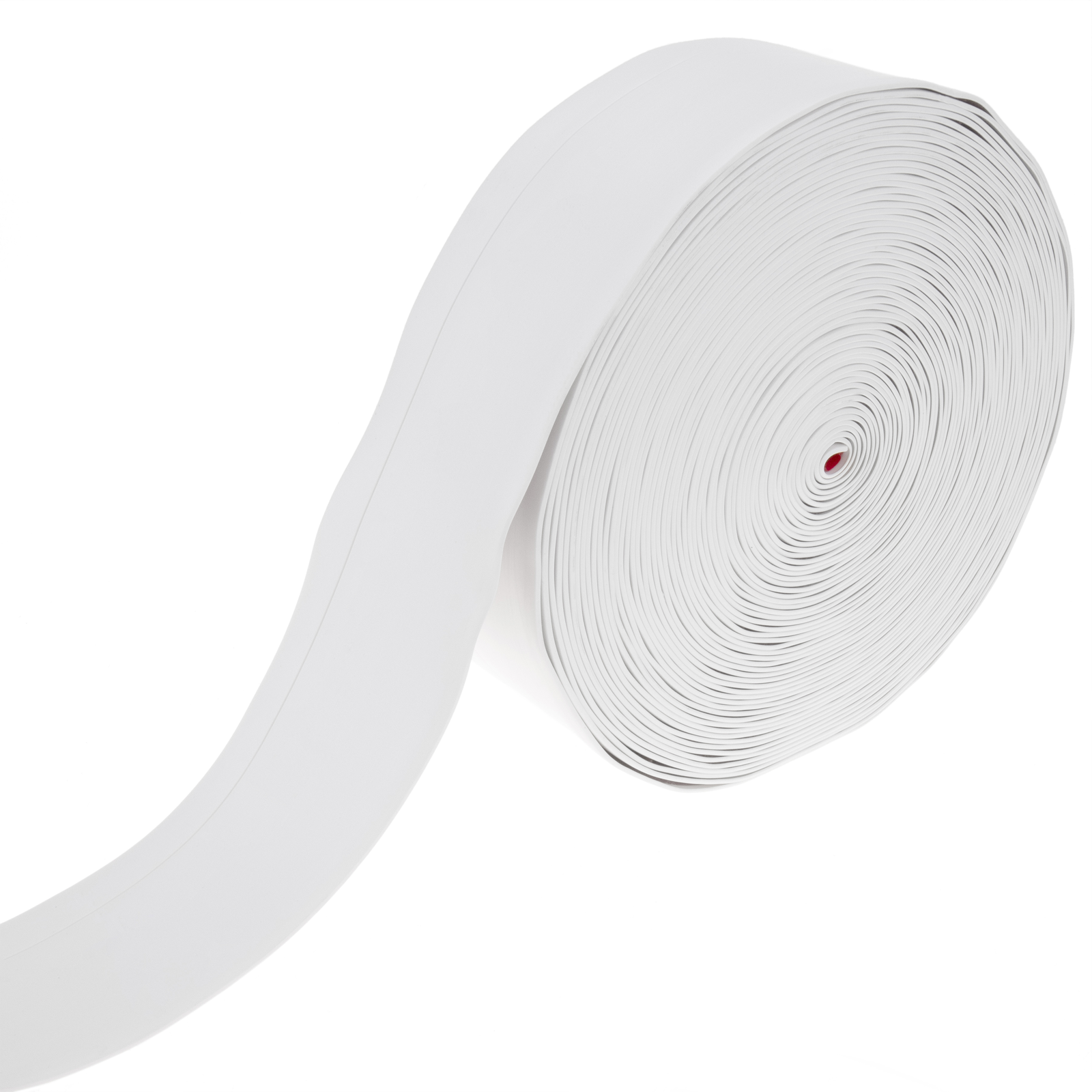 Plinthe flexible autocollante 70 x 20 mm. Longueur 10 m blanc