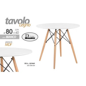 Table ronde industrielle 80 cm 2-4 personnes - DETROIT