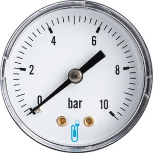 Thermo-manomètre Cadran 0-120 °c 0-4 Bar Entrée Latérale Bsp 1/2 Pouce 80  mm