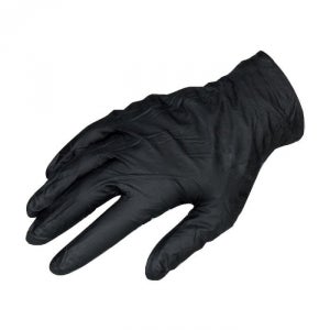 WER Gants en caoutchouc noirs Lot de 50 gants en caoutchouc jetables poudre  noire texturés pour salon beauté S ES006 - Cdiscount Auto