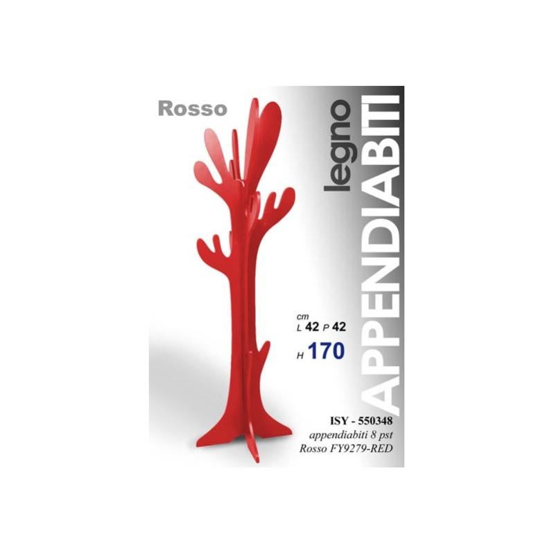 Appendiabiti piantana da terra in legno rosso cm 170 h | Leroy Merlin