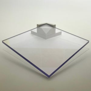Plaque polycarbonate alvéolaire 4mm Translucide, l : 105 cm, L : 50 cm ❘  Bricoman