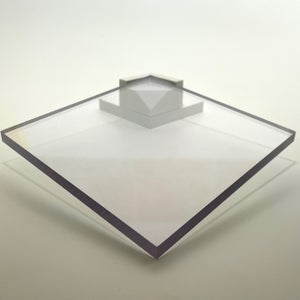 Plaque granitée plexiglass transparent fumé brillant coulé 1 face 6mm