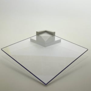 Plaque de verre synthétique 6 mm. Feuille de verre acrylique transparent.  Verre synthétique transparent. Verre acrylique extrudé. PMMA XT 6mm. - 10 x  10 cm (100 x 100 mm)