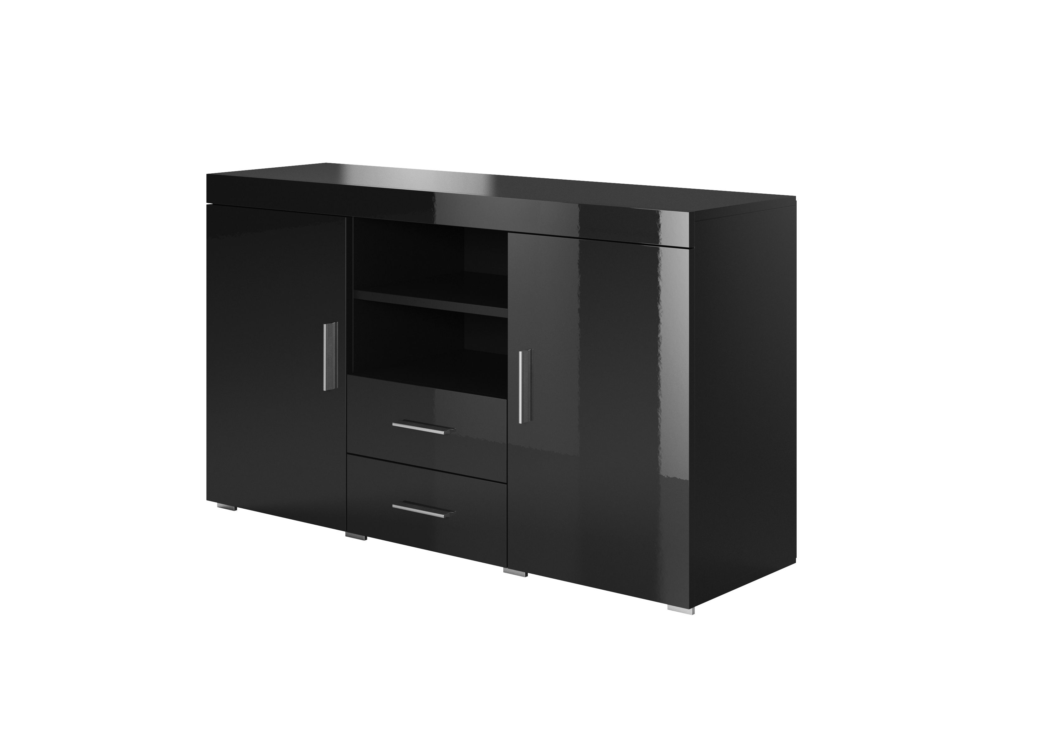 Credenza 2 ante e 2 Cassetti Madia Moderna Mobiletto Sala da