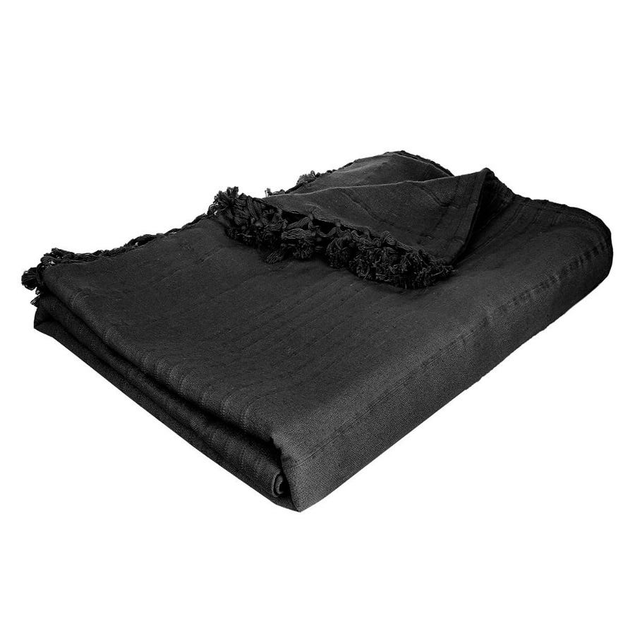 Manta para cama color negro 230x250cm 3560234527911 68071 ATMOSPHERA