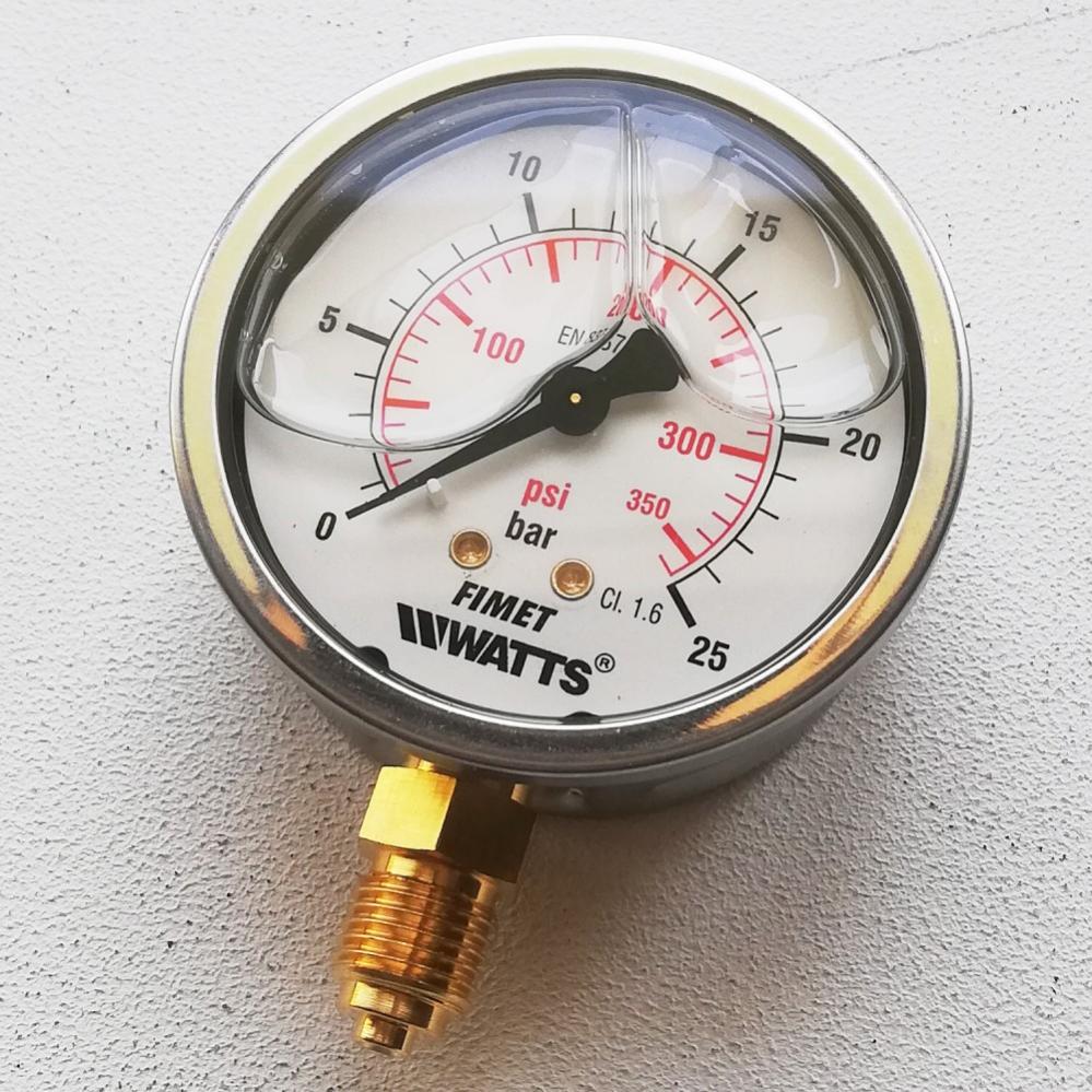 Manometro di alta pressione scale gas R32 e R410A a bagno di glicerina | SAMA' S.R.L