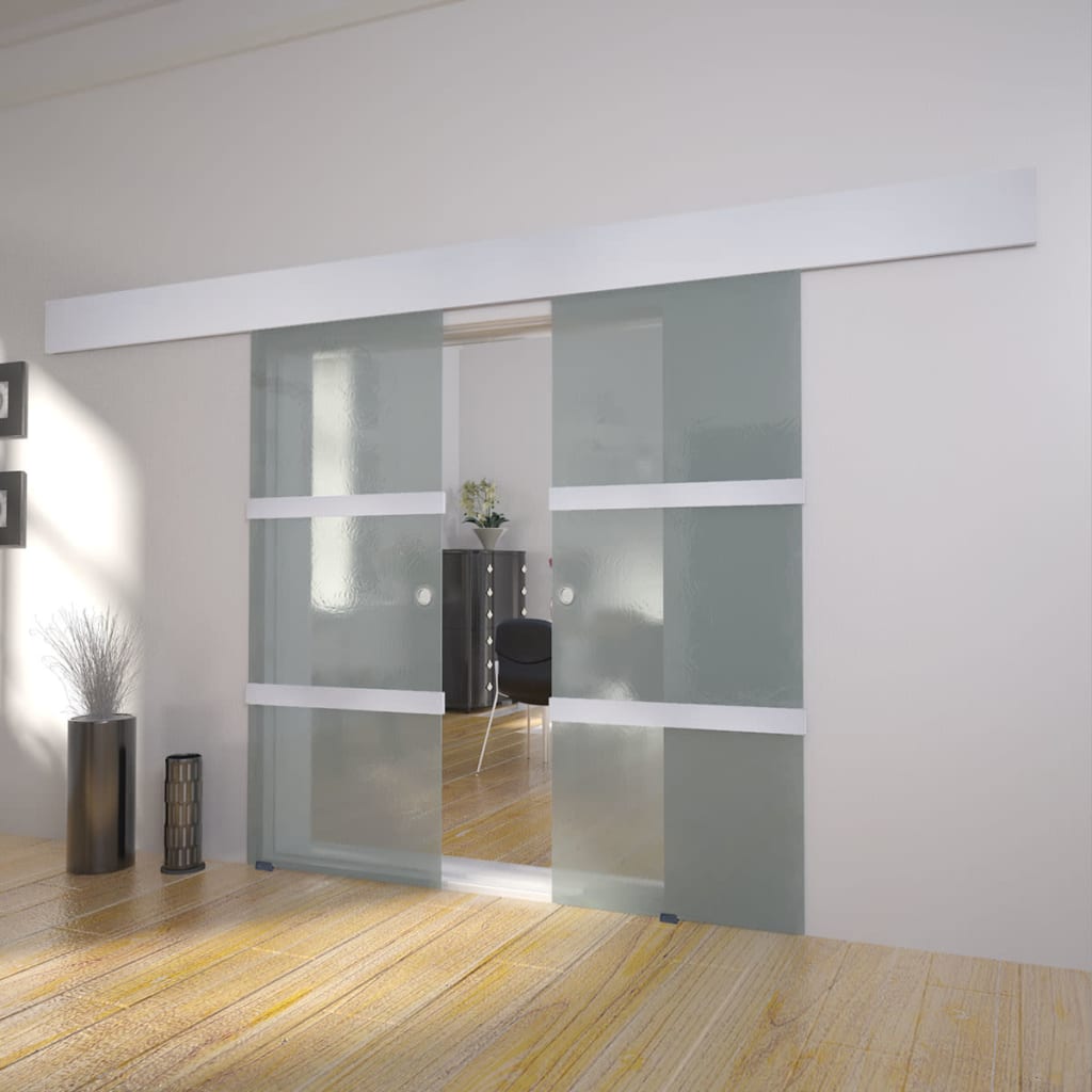 Vitrine en verre double porte avec verrou - 1800 x 800mm
