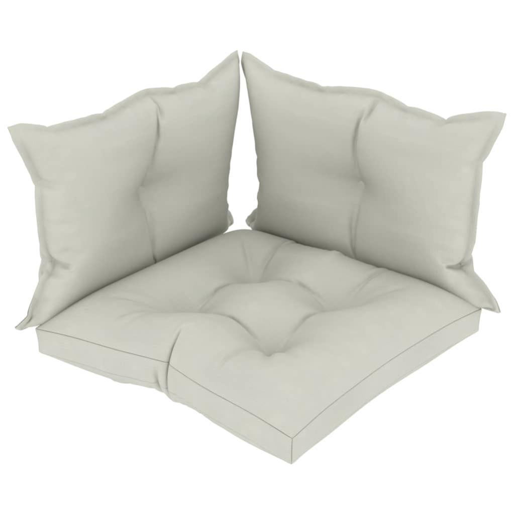 Coussins De Sol Canape De Palette En Tissu Beige Dossier Et Assise 3 Pieces Dec021600 Leroy Merlin