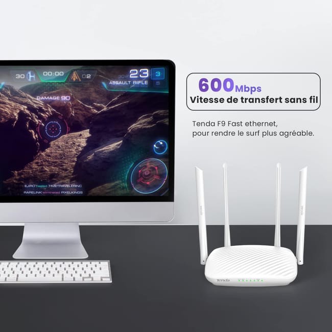 TENDA ROUTER REPETIDOR EXTENSOR DE RED DOMESTICA WI FI 600MBPS