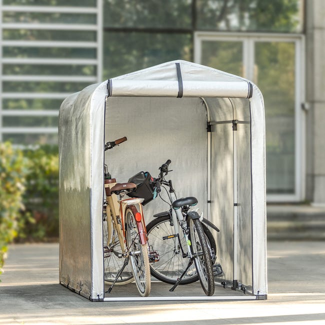 Sobuy Kls11 Abri De Vélo Bike Shelter Garage Pour Vélo Tente Garage  Multifonctionnel Tentes De Vélo En Couleur Argent