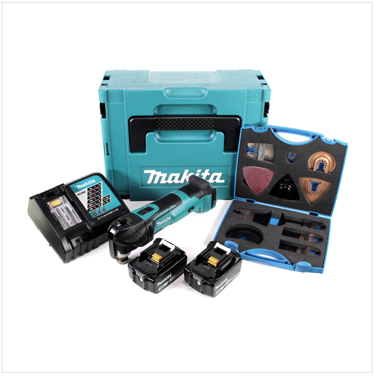 Makita DTM51Z multi-outils 18V Li-Ion batterie - avec jeu de lames