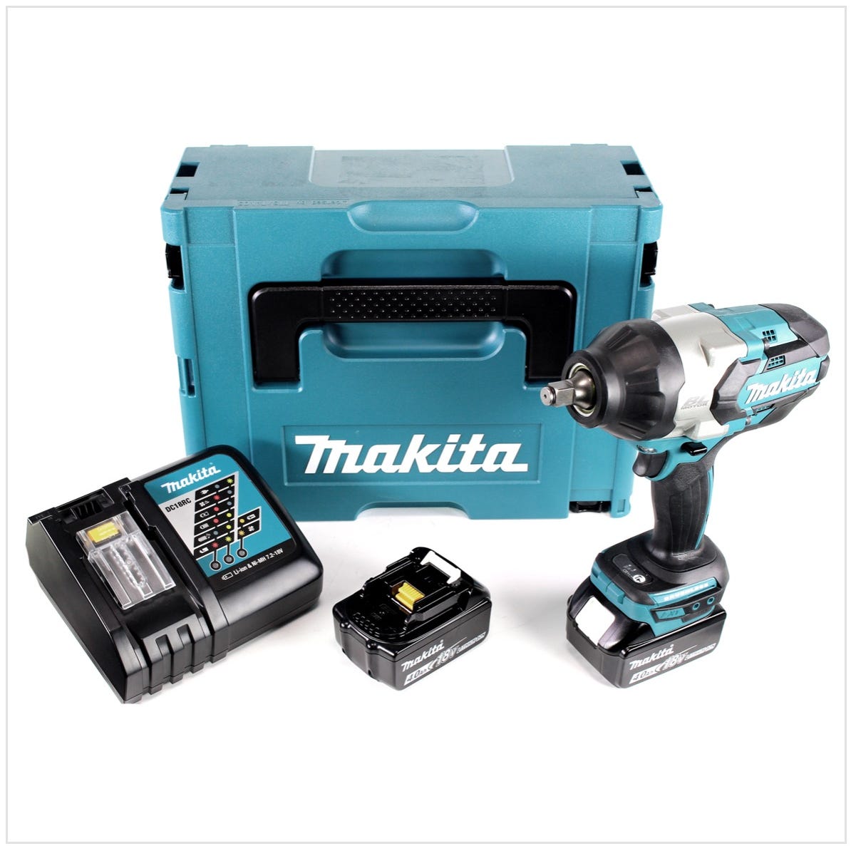 Makita Power-Set Chargeur rapide DC18RC + 1x Batterie BL 1840 4 Ah