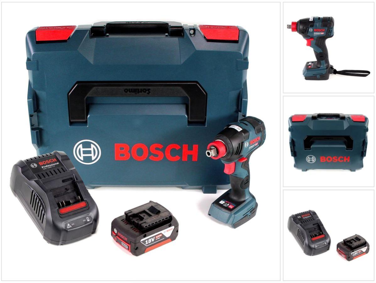 200 C Bosch Professional visseuse à chocs sans fil GDX 18V avec batterie, 18 V, couple : 200 Nm, L-BOXX 136