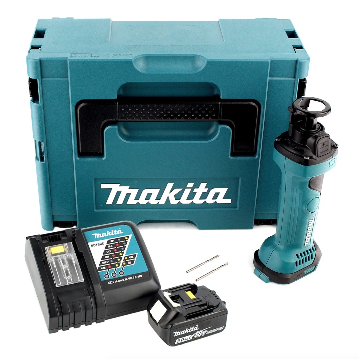 Makita DCO 180 RT1J Affleureuse Plaque De Plâtre 18V Avec Boîtier ...