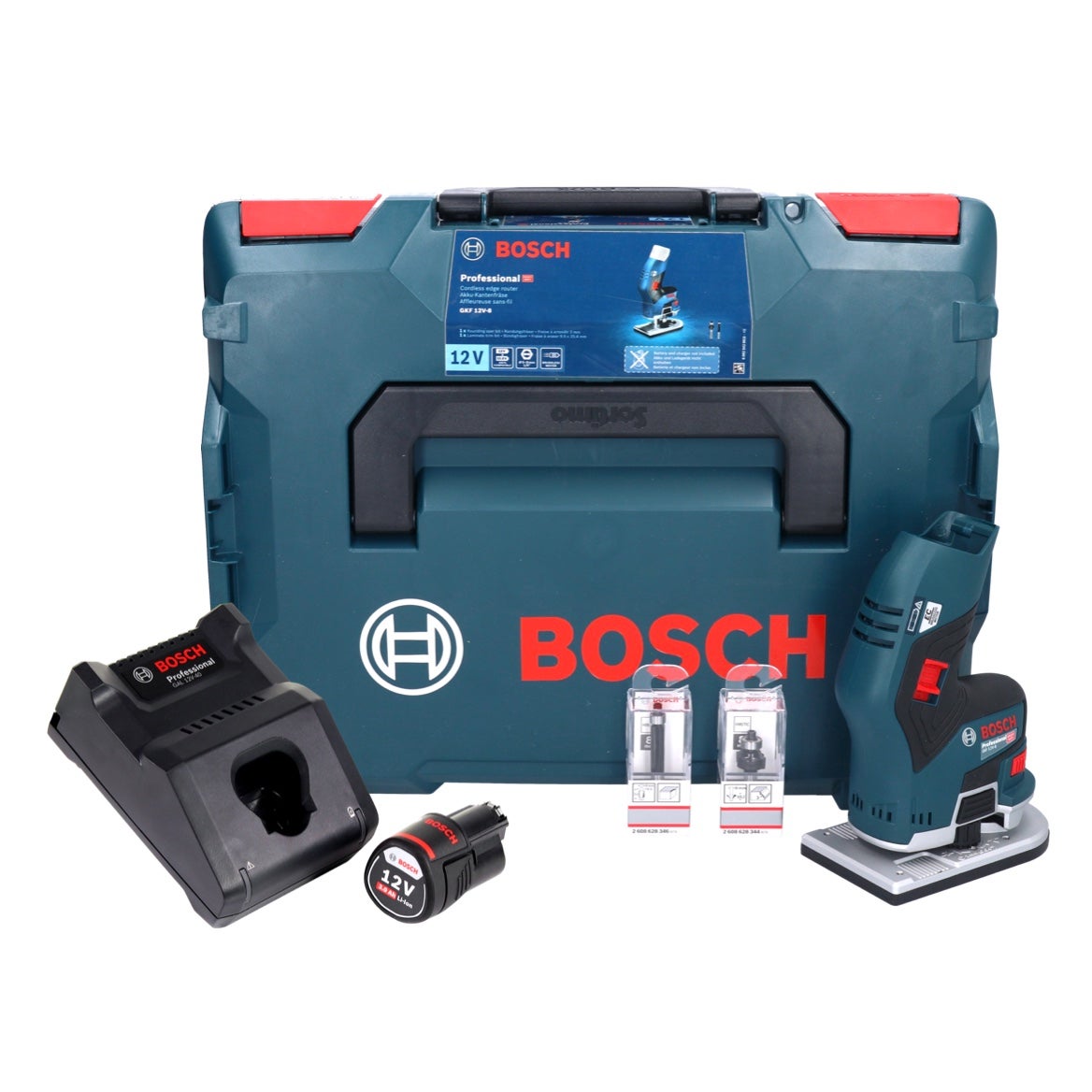 Bosch Gkf V Affleureuse Sans Fil Professional En Coffret L Boxx X Batterie Ah