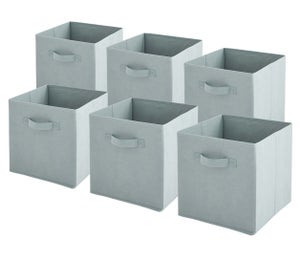 Lot de 4 Boîtes de Rangement, Cube de Rangement Pliable Caisse de