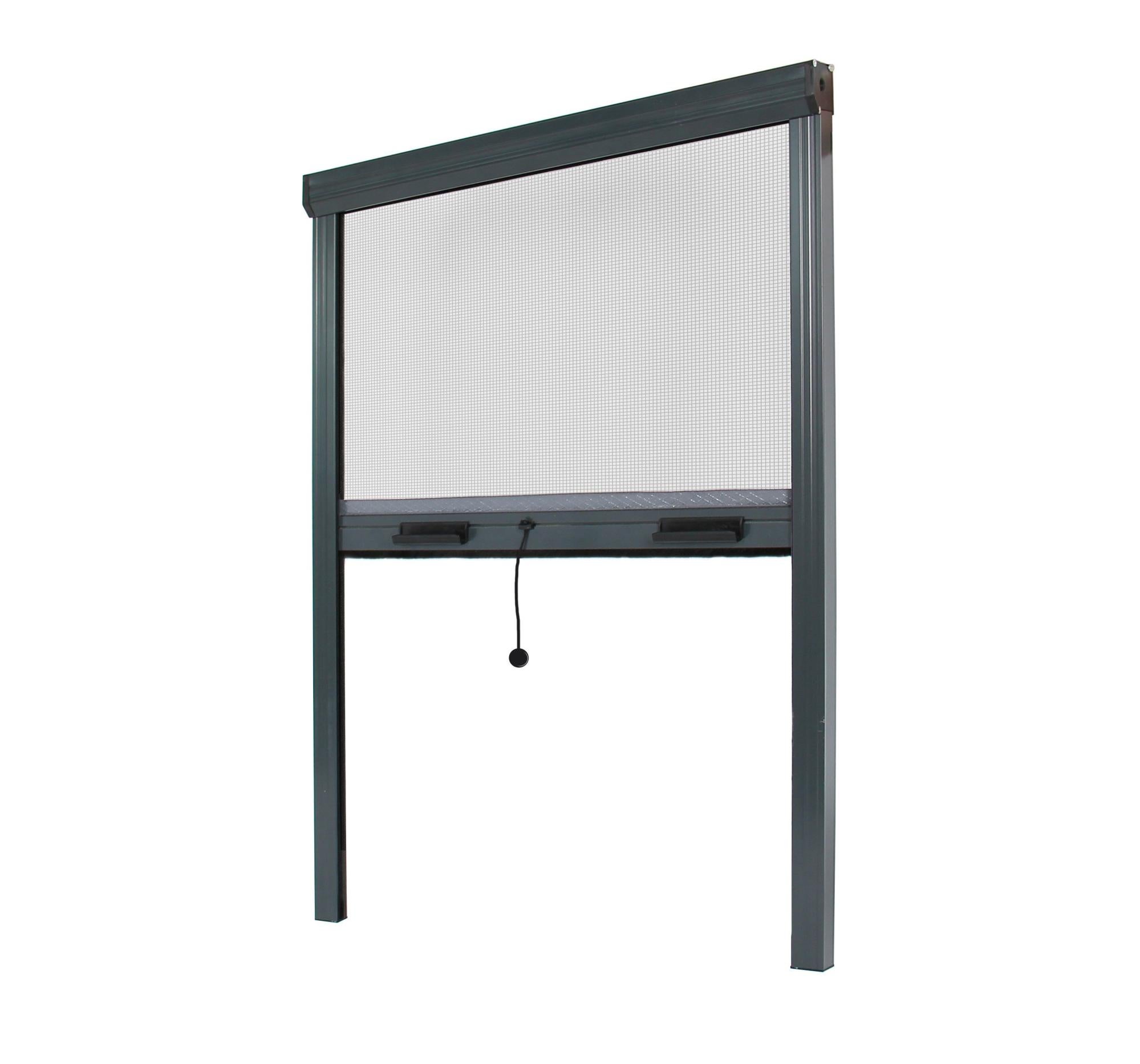 Store moustiquaire Recoupable Alu L 150 x H 160 cm Gris Unitaire