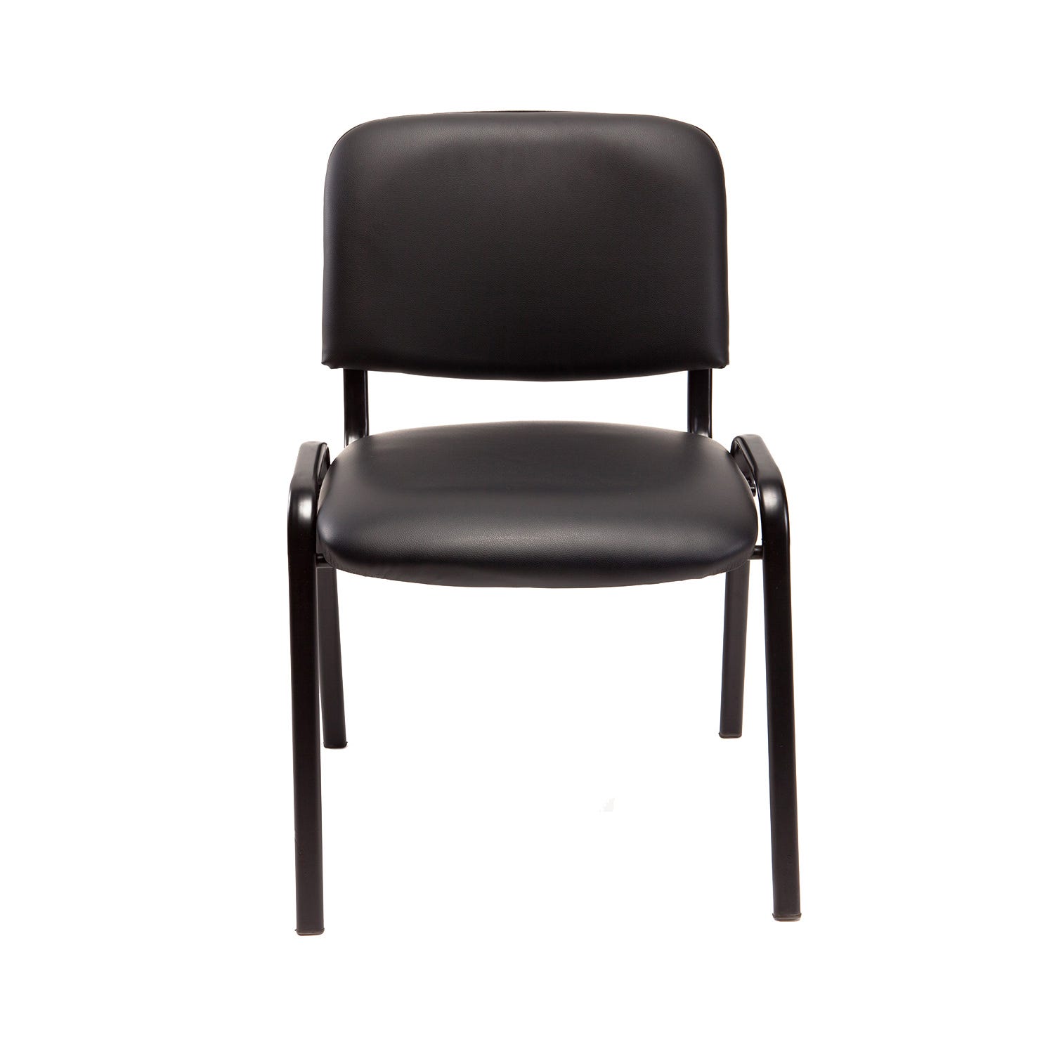 Set di due sedie impilabili nere