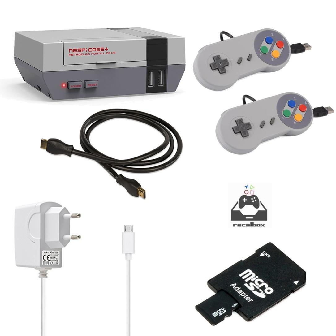 Pack Super Nes Raspberry Pi 3 B avec deux manettes | Leroy Merlin