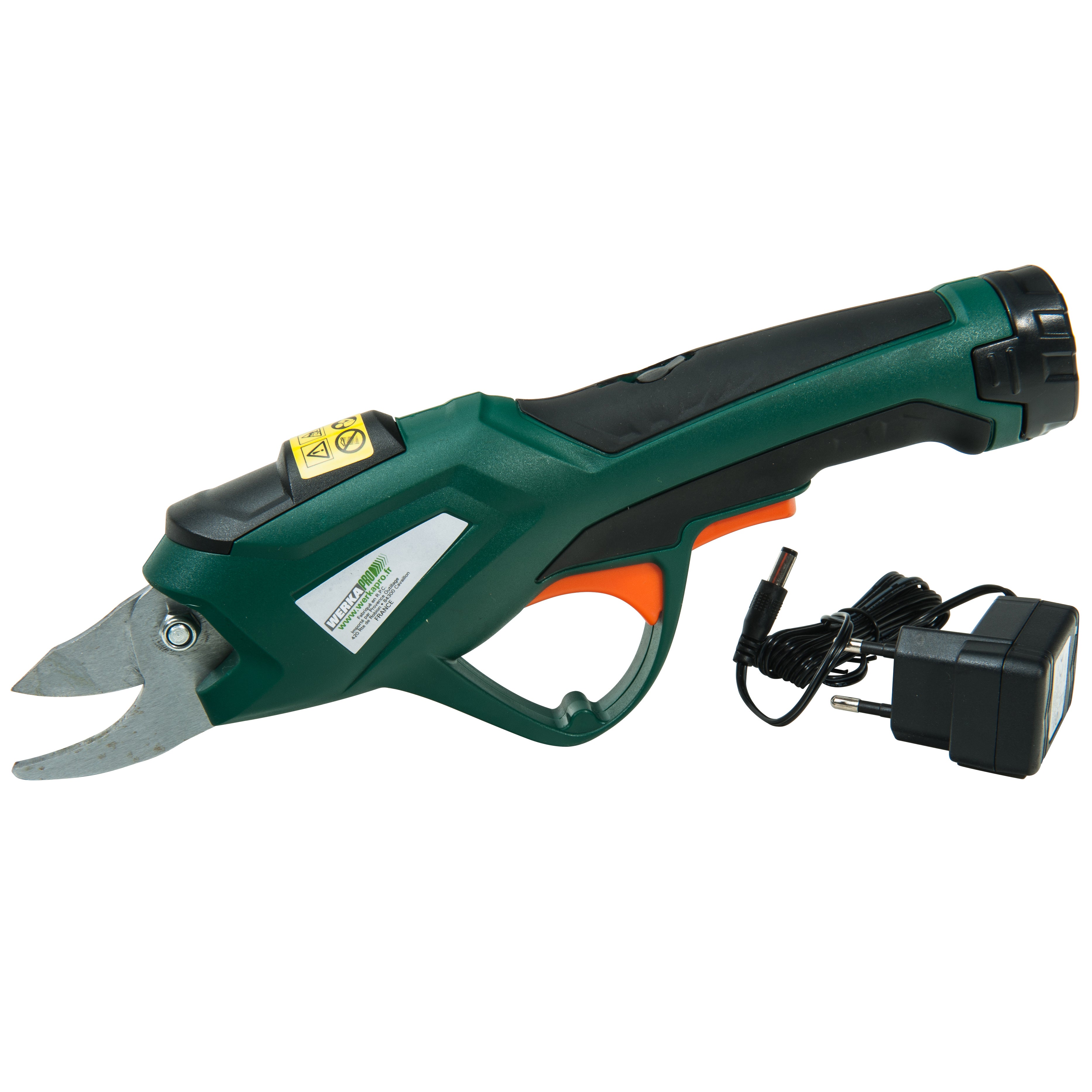 Secateur electrique a batterie Lithium-Ion 7,2 Volt - avec perche