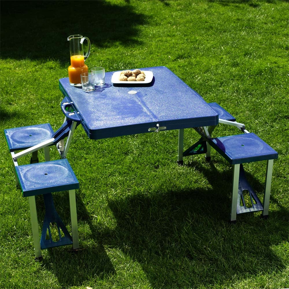 SupaGarden in plastica pieghevole tavolo da giardino/campeggio in Rosa 