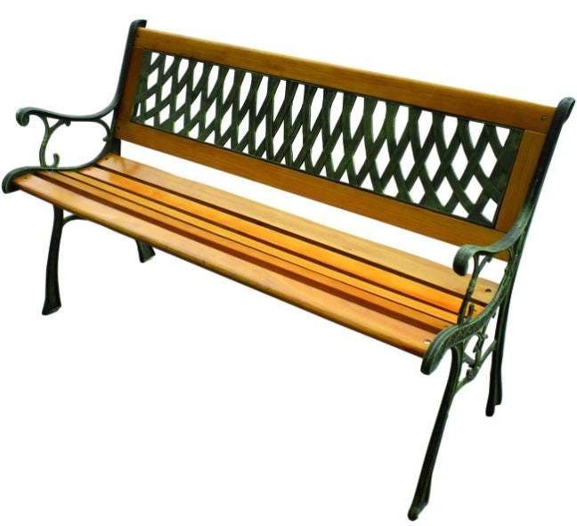 Panchina Con Spallette In Ghisa - Segheria Valle Sacra - Prodotti - Foto 3